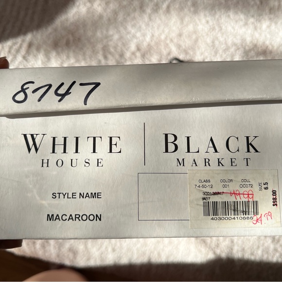 White House Black market, black heels, size 6.5 - Picture 10 of 11